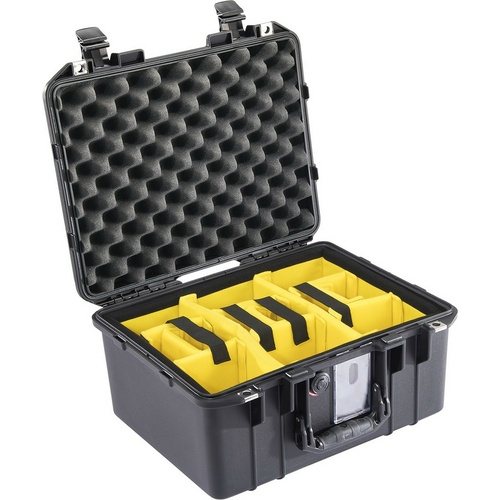 Pelican 1507 Air Case with Padded Dividers (Black)