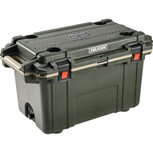 Pelican 66 Litre Elite Cooler Green/Tan