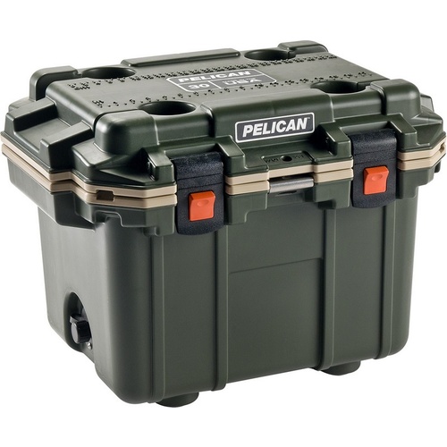 Pelican 28 Litre Elite Cooler Green/Tan